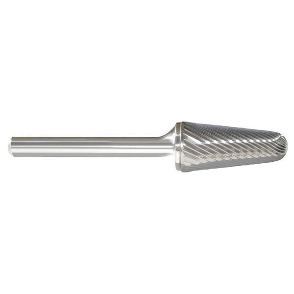 Carbide Bur, Taper Radius, 1/2, 1/4 Shank