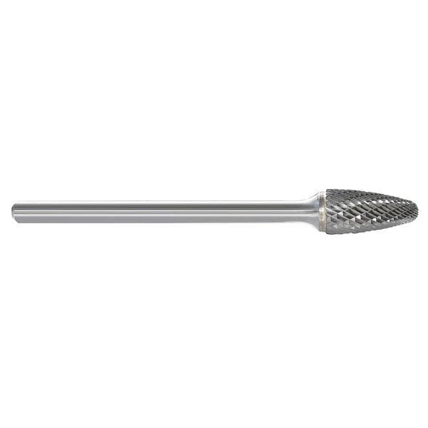 Carbide Bur, Tree, 1/2 In, 1/4 Shank