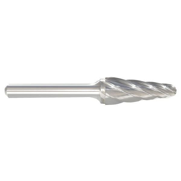 Carbide Bur, Taper Radius, 1/2, 1/4 Shank