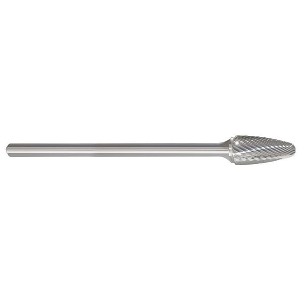 Carbide Bur, Tree, 1/2 In, 1/4 Shank