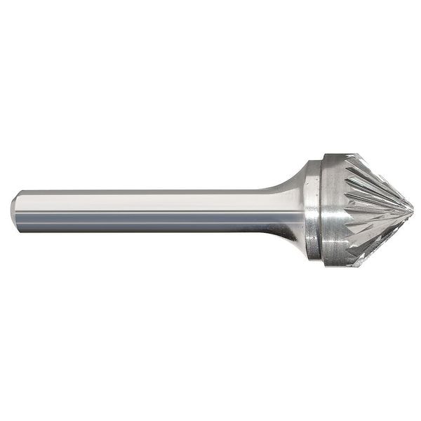 Carbide Bur, Cone, 1 In, 1/4 Shank