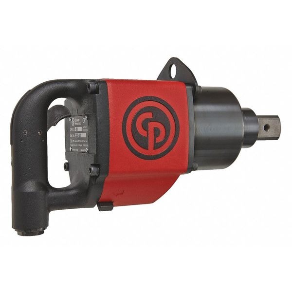 No 5 Spline Air Impact Wrench D-Handle, Max Torque Reverse 5900 ftlbf, 2800 RPM, Pinless Rocking Dog