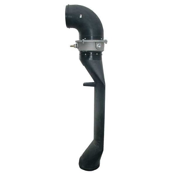 Conf Sp Fan w/ Saddle Vent, Blck, 8 In