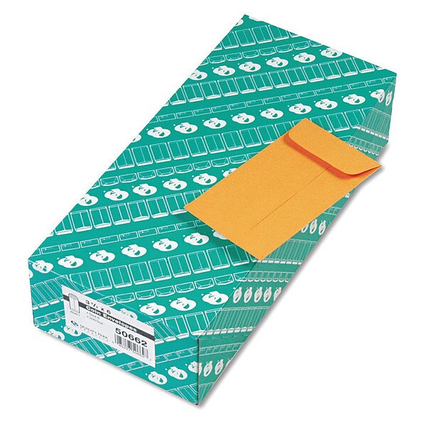 Coin Envelope, Light Brown, Kraft, PK500