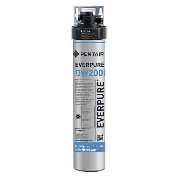 Water Filter System, 0.5 gpm, 0.5 Micron, 19 in H