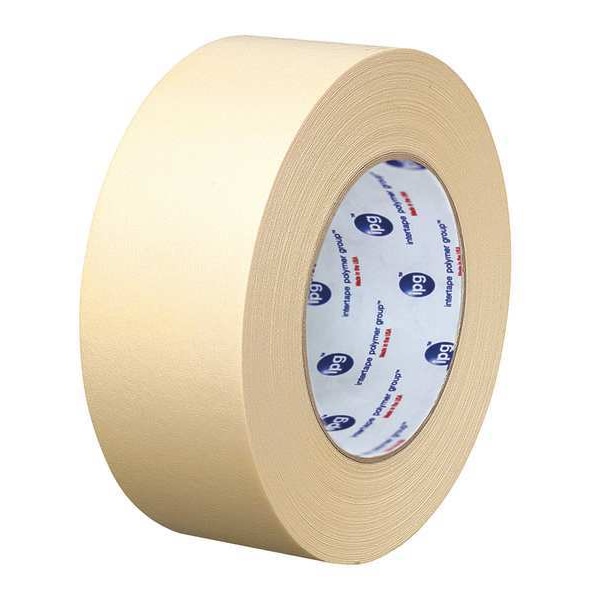 Masking Tape, 24 mm W x 54 4/5 m L, 5 mil Thick, Tan, Rubber Adhesive, 36 PK