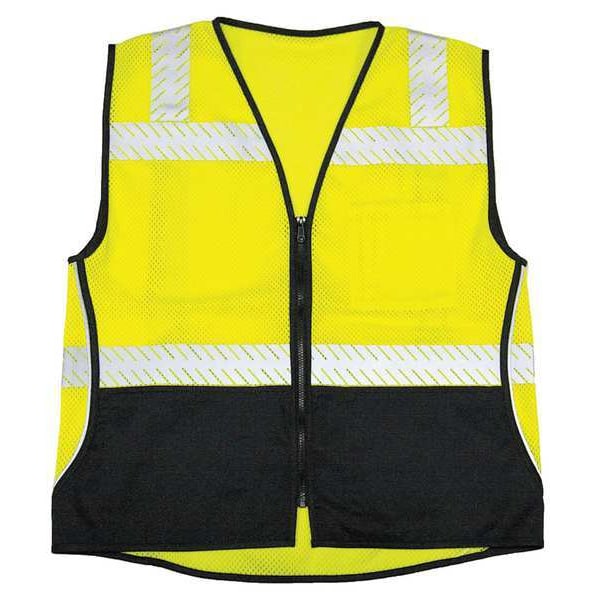 2XL Class 2 Flame Resistant High Visibility Vest, Lime
