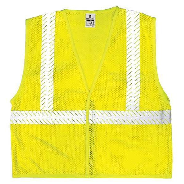 2XL Class 2 Flame Resistant High Visibility Vest, Lime
