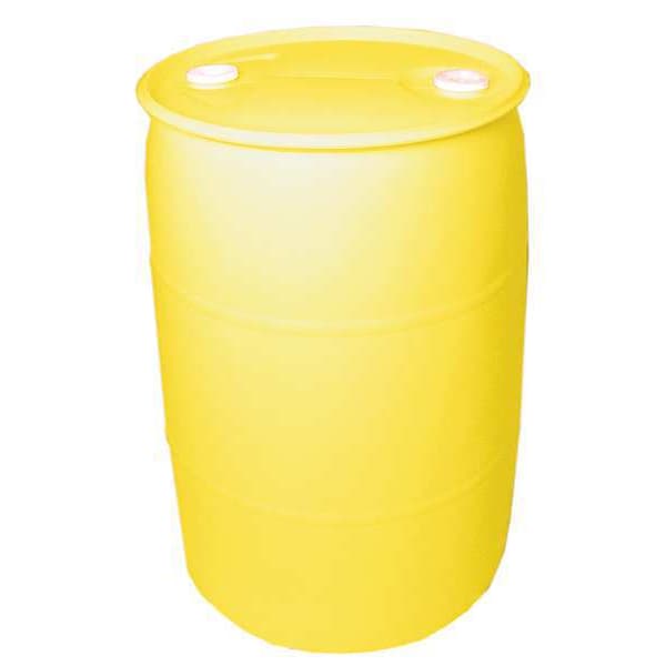 Closed Head Transport Drum, Polyethylene, 55 gal, Unlined, Yellow