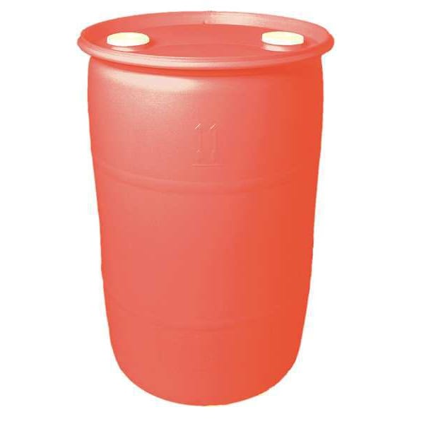 Closed Head Transport Drum, Polyethylene, 30 gal, Unlined, Red