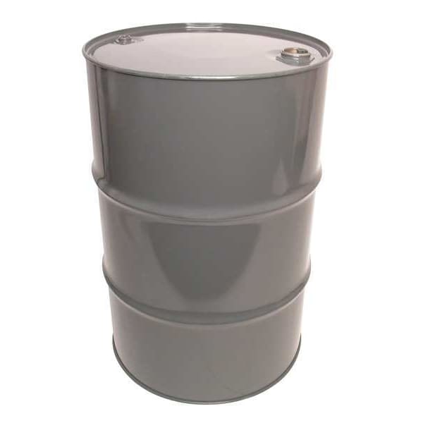Closed Head Transport Drum, Steel, 55 gal, Lined, Gray