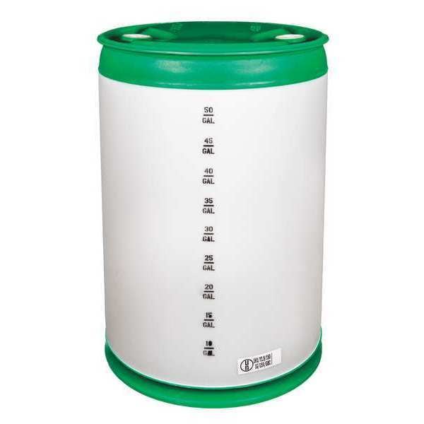 Closed Head Transport Drum, Polyethylene, 55 gal, Unlined, White