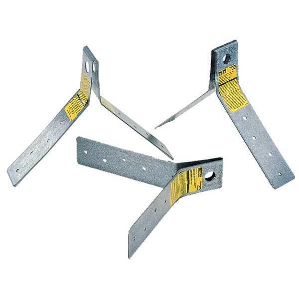 Roof Anchor, 18 3/8 in Length, 400 lb Weigth Capacity, Steel Anchor, 5,000 lb Tensile Strength