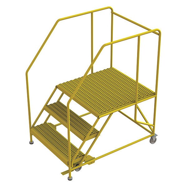 Work Platform, 3-Step, 800 lb.Cap, Steel