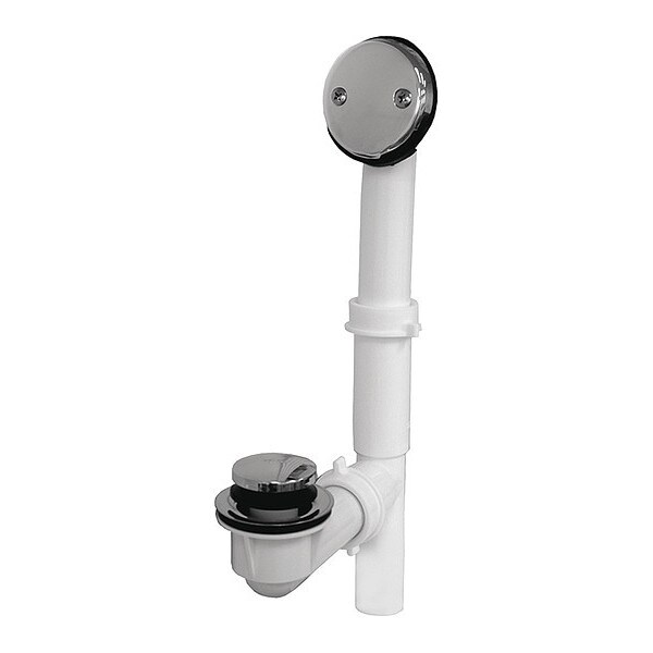 IPS Friction Lift Bath Waste Tubular Kit, 1-1/2" Pipe Dia., PVC
