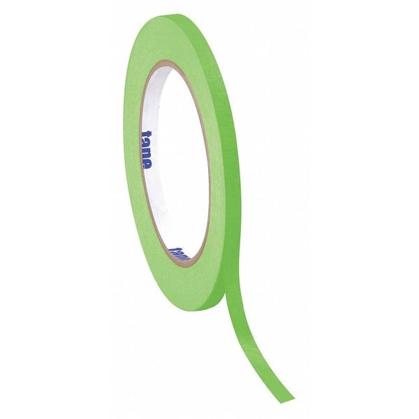Masking Tape, 1/2"x60 yd., Lght Grn, Package Quantity 72, 1/2" W x 60 yds. L, Light Green, 72 PK