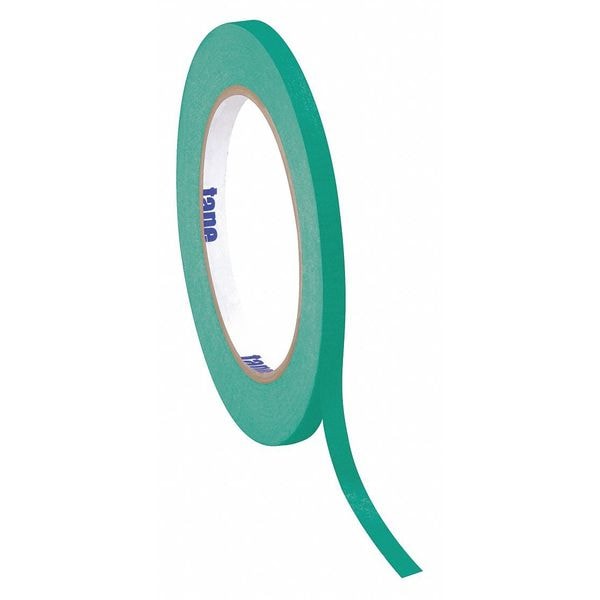 Masking Tape, 1/2"x60 yd., Drk Grn, Package Quantity 72, 1/2" W x 60 yds. L, Dark Green, 72 PK