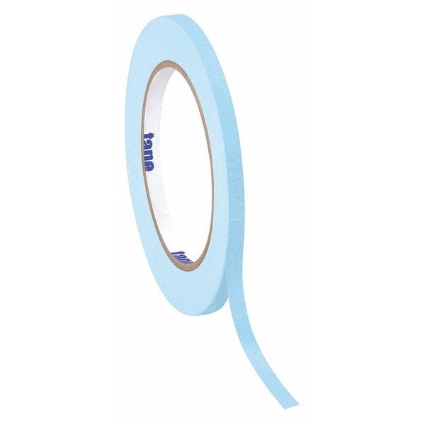 Masking Tape, 1/2"x60 yd., Lght Blu, Package Quantity 72, 1/2" W x 60 yds. L, Light Blue, 72 PK