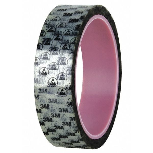 3M 40PR Anti-Static Printed Tape, 2.2 Mil, 1" x 72 yds., Printed, 9/Case