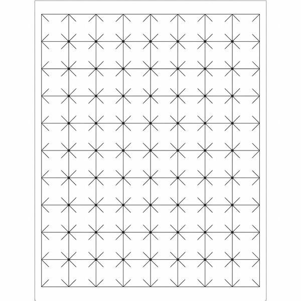 Tape Logic Rectangular Laser Labels, 1" x 1", White, PK8000