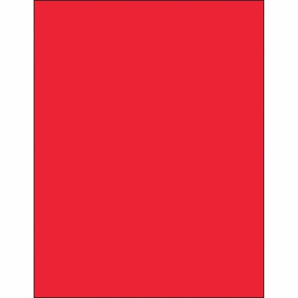 Tape Logic Removable Rectangle Laser Labels, 8 1/2" x 11", Fluorescent Red, PK100