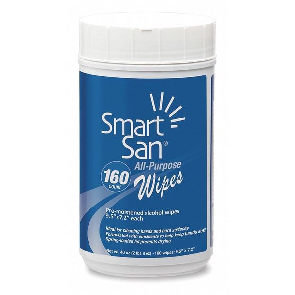 Smart-San All Purpose Wipes, 160 Count, PK6