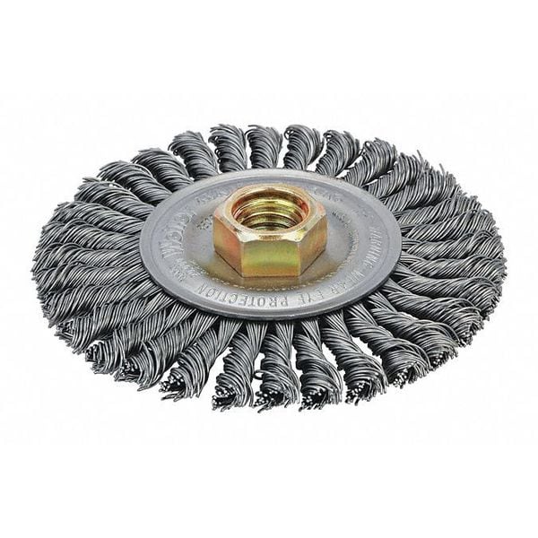 R/S Bead T Wire Whl, 4"x.02x5/8"-11, Steel