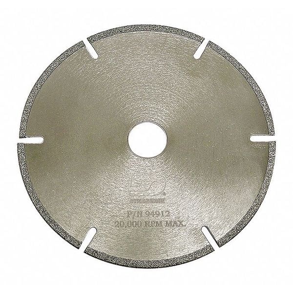 Abrasive Cut-Off Wheel, Gulleted/Slotted, 4-1/2 in Dia, 1/8" (3 mm) Thick, 3/8 in Arbor Hole Size