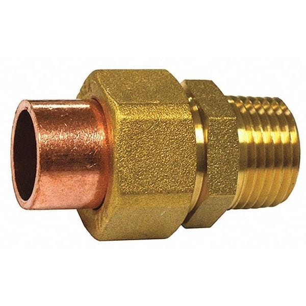Union, Copper, 3/4 C x MIP, Lead Free
