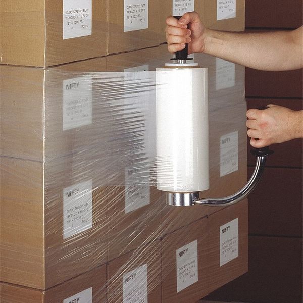 Hybrid Stretch Film, 18"x1500ft., Clr, PK4