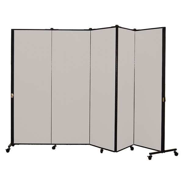Portable Room Divider, 9Ft 5In W, Granite