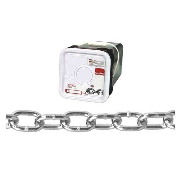 2/0 Passing Link Chain, Zinc Plated, 200' per Square Pail