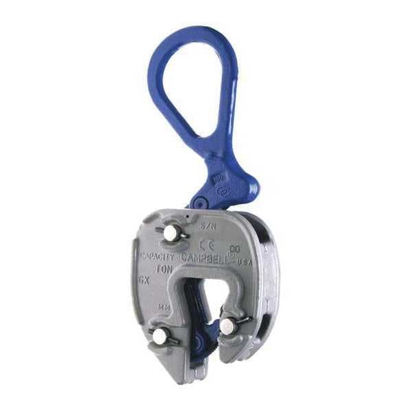 GX Plate Clamp, 1/16"- 1" Grip, 3 ton WLL