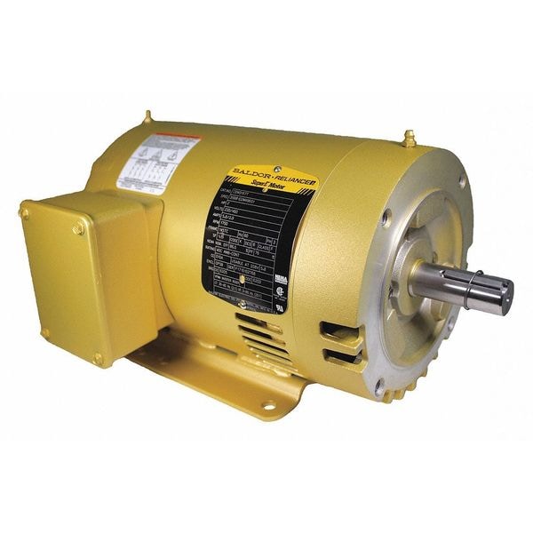 Three-Phase General Purpose Motor, 2 HP, 145TC Frame, 230/460V AC Voltage, 1750 rpm Nameplate RPM