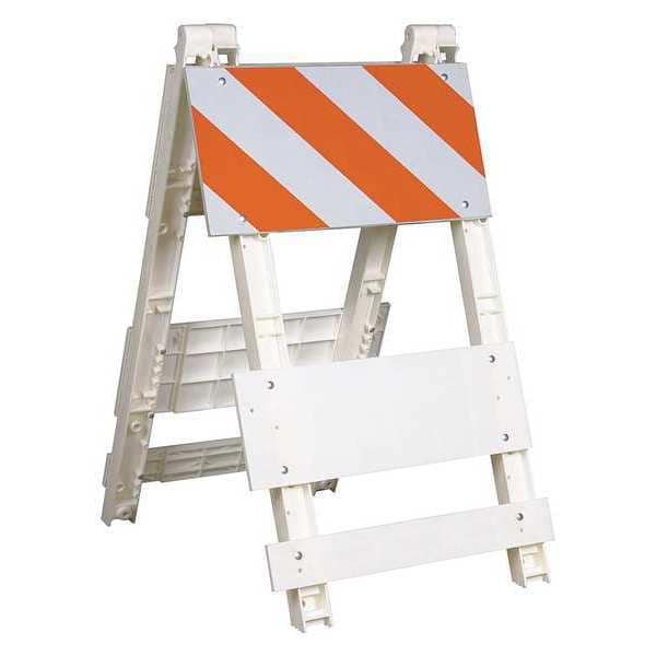 MODULAR BARRICADE TYPE I 44IN EGR, Engineer, 50 in Height, Orange/White