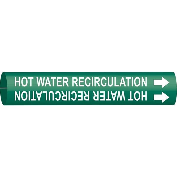 Pipe Marker, Hot Water Recirculation, 4336-C