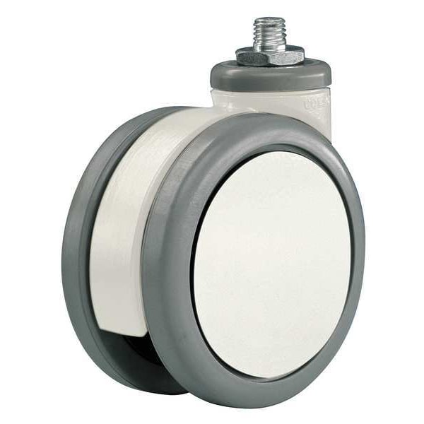 Twin Whel Swivel Caster, Nyln, 5 in., 297 lb.