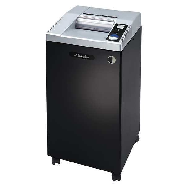 Paper Shredder, Micro-Cut, 30 gal., Blk/Slv