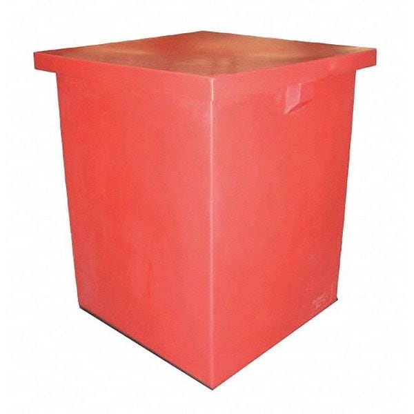 Storage Container W/ Lid, 23-1/4 in W x 29-1/4 in H, Gray, Plastic