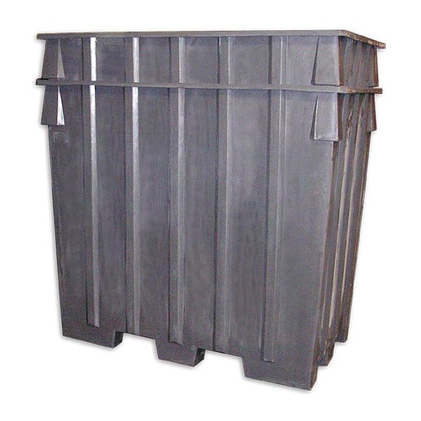 Nesting Pallet Container 45 in W, 65 in H, Gray