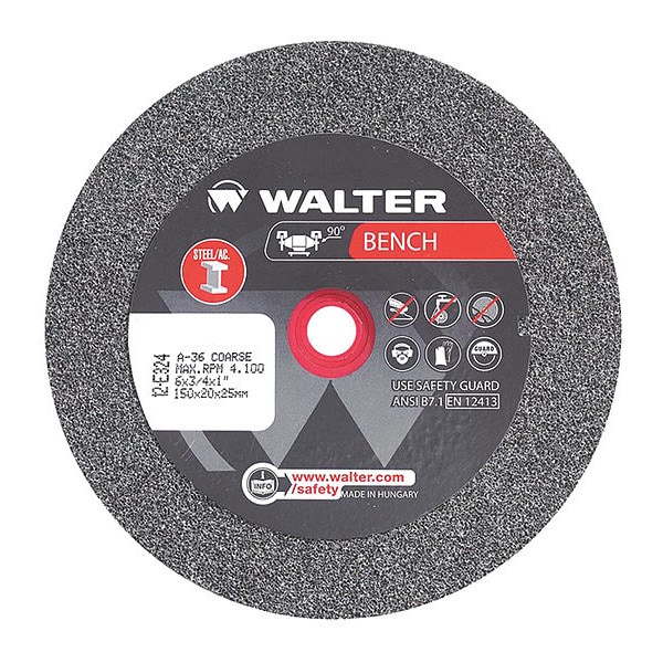 Grinding Wheel, T1 6"x3/4"x1" 36g Coarse