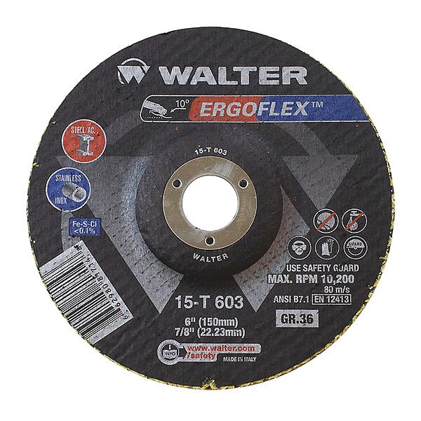 Grinding Wheel T29, 4.5"x7/8", 36g