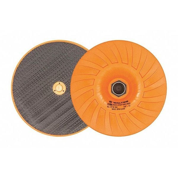 Quick-Step, Mg Back Padia, 6" dia, 5/8"-11"