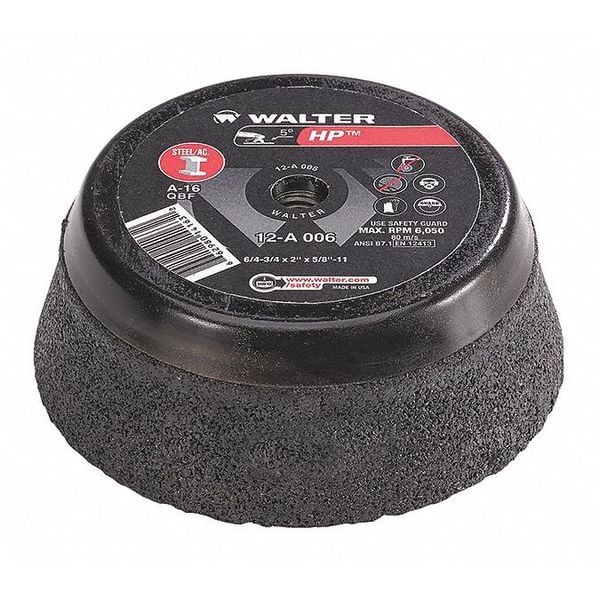 Cup Grinding Wheel, T11, 6"x5/8"-11"