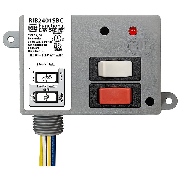 Enclosed Relay, 20A, SPDT/Override