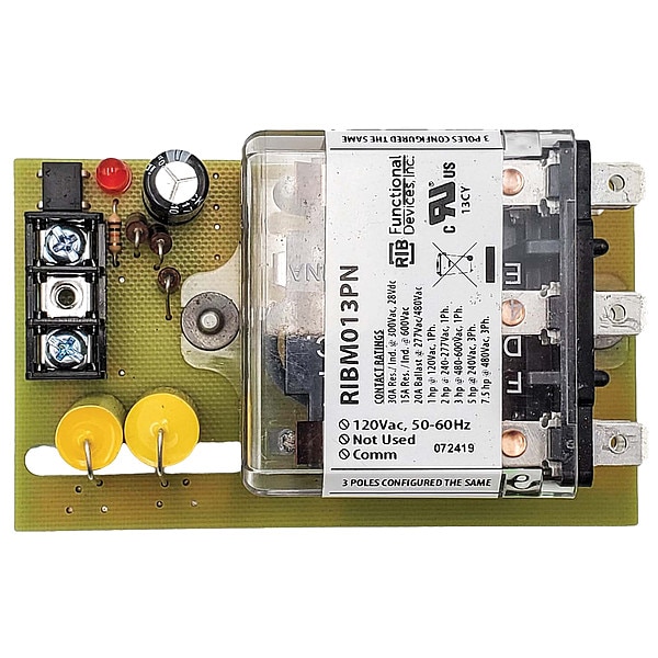 Track Mount Relay, 30A, 3PDT