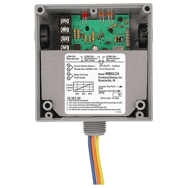 Enclosed Relay/Current Switch, 10A