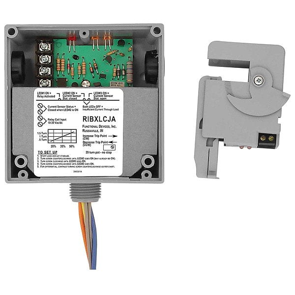 Enclosed Relay/Remte Split Core, Adj., 10A
