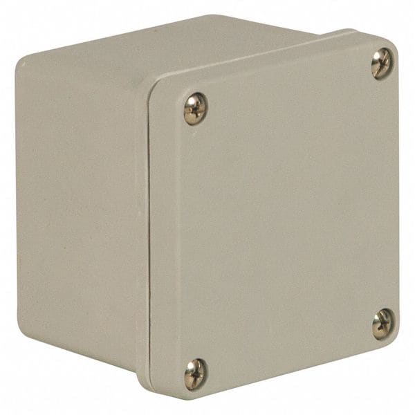 Screws Electrical Enclosures, 8 in H, 2 in D, 3 in W, 4X, Fiberglass