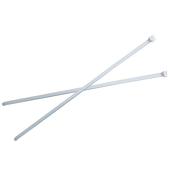 Cable Tie, 8-1/2 in L, 2.10 in Max Bundle Dia., Brown, Nylon 6/6, 18 lb Strength